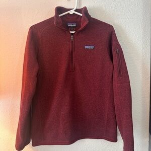 Patagonia Women’s Burgundy Quarter-Zip Fleece
